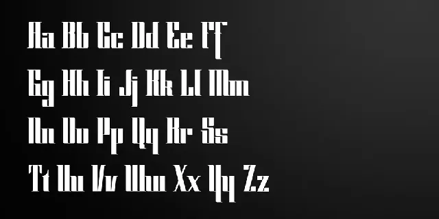 CyberGothic DEMO font