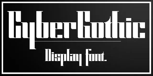 CyberGothic DEMO font