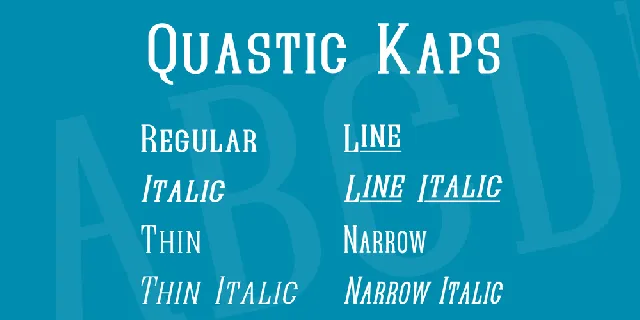 Quastic Kaps font