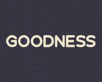 Goodness font