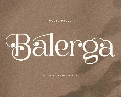 Balerga font