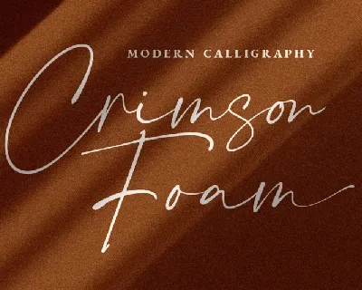 Crimson Foam font