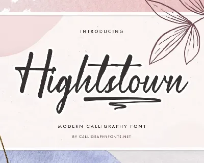 Hightstown font