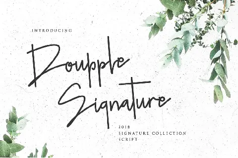 Doupple Signature font
