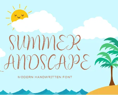 Summer Landscape font