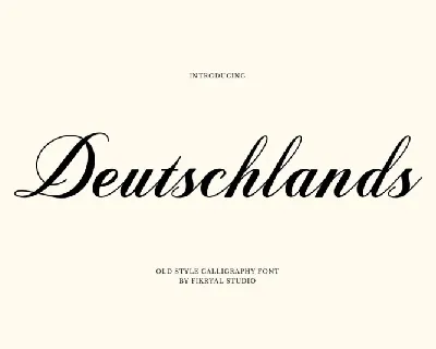 Deutschlands font