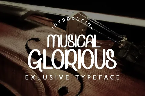 Musical Glorious font