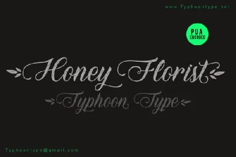 Honey Florist font