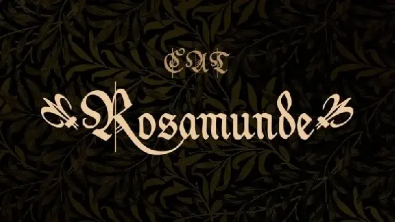 Rosamunde Display font