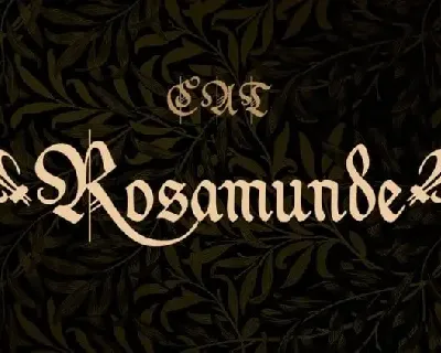 Rosamunde Display font