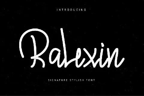 Ralexin – Signature stylish font