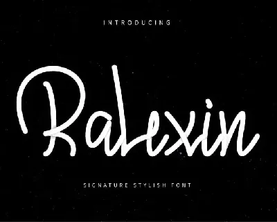 Ralexin – Signature stylish font