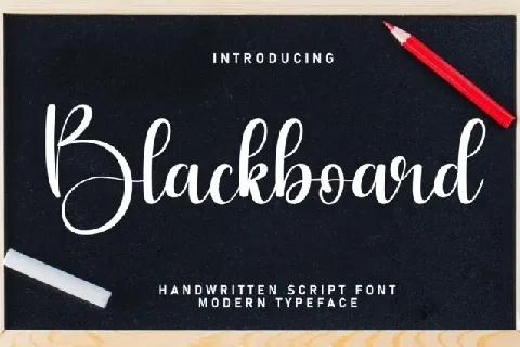 Blackboard Script font