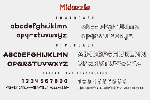 Midazzle Demo font