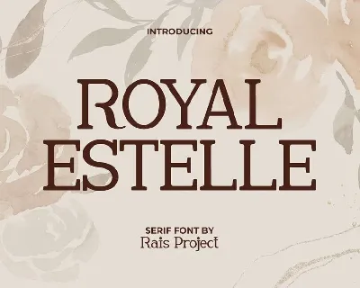 Royal Estelle font