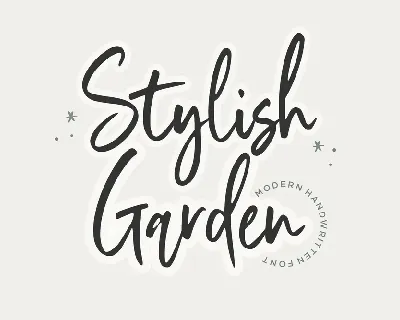 Stylish Garden font