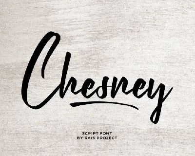 Chesney font
