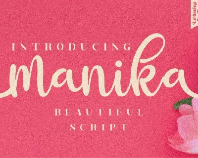 Manika Calligraphy font