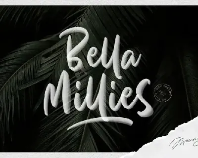 Bella Millies Script font