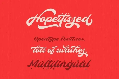 Hopeitissed Script font