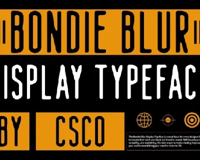 Bondie Blur font