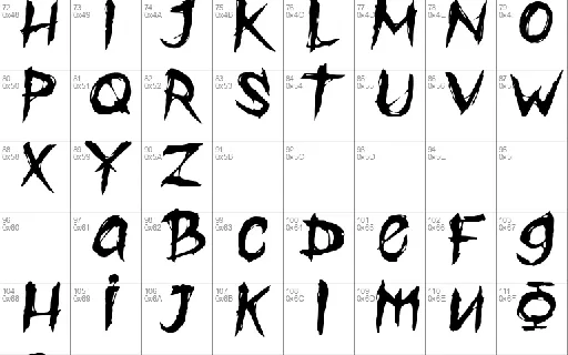 Ghoulster Demo font