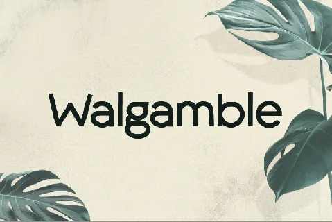 Walgamble font