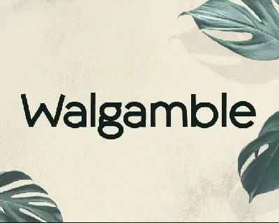 Walgamble font