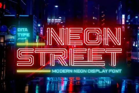 Neon Street font