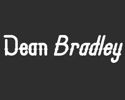 Dean Bradley font