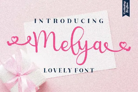 Melya Calligraphy font