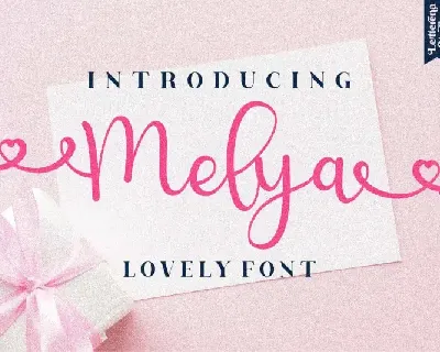 Melya Calligraphy font