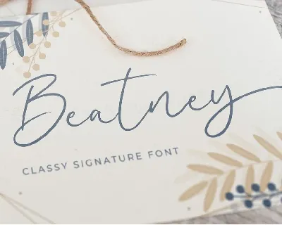 Beatney font