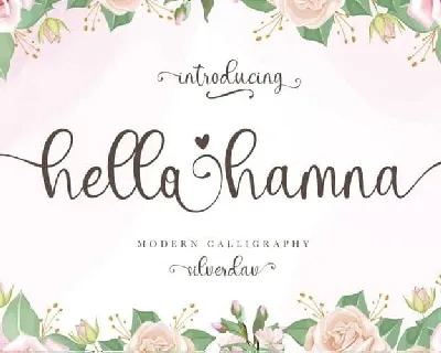 Hello Hamna Calligraphy font