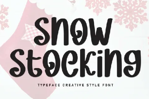 Snow Stockings Display font