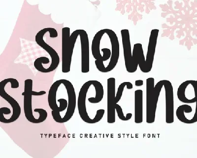 Snow Stockings Display font