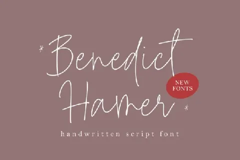 Benedict Hamer font