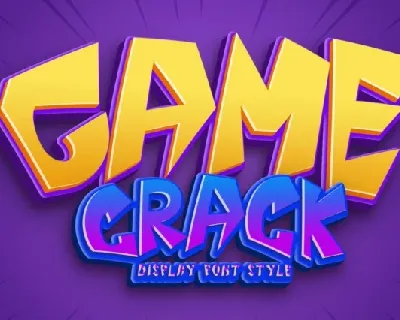 Game Crack font