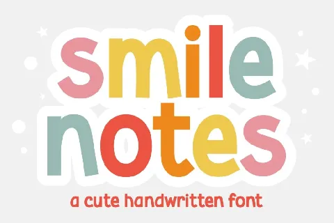 Smile Notes font