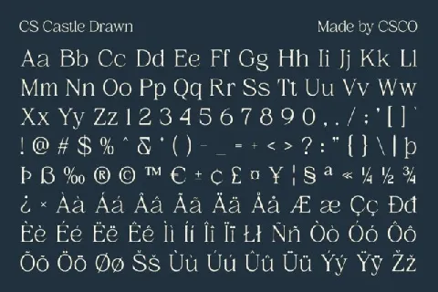 CS Castle Drawn font