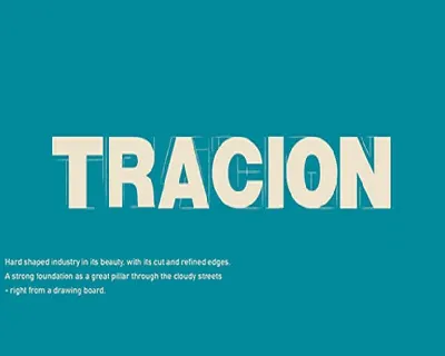 Tracion font