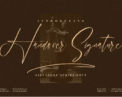 Handover Signature font