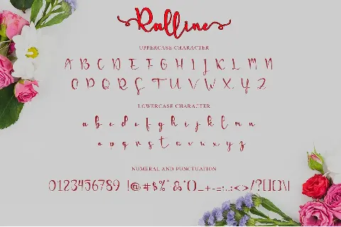 Ralline-PERSONAL USE font