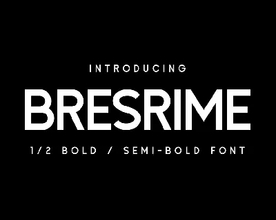 Bresrime font