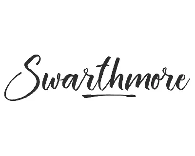 Swarthmore Demo font