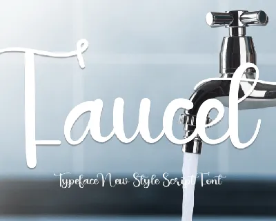 Faucet font