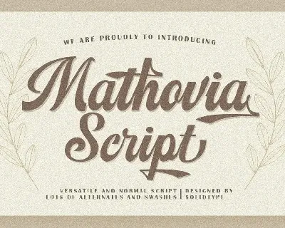 Mathovia font