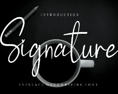 Signature Script font