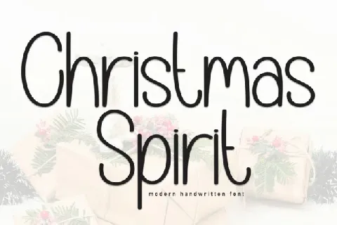 Christmas Spirit Display font