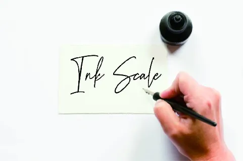 Ink Scale font